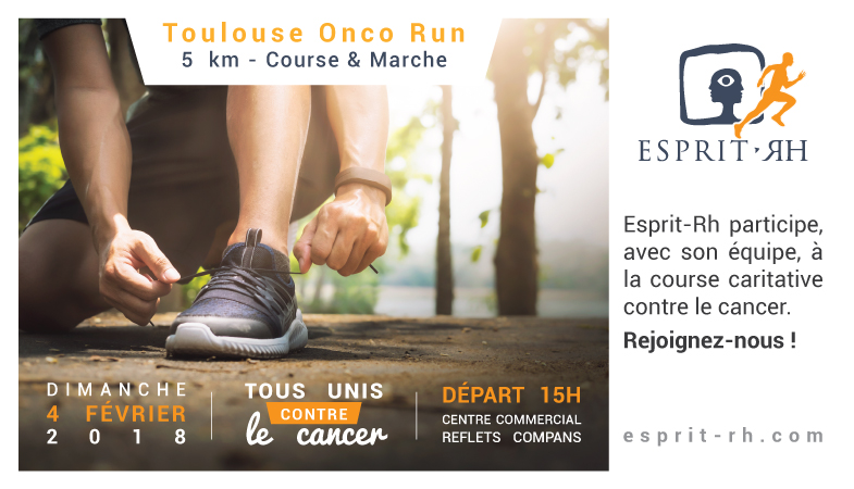 Le team Esprit-RH va courir pour l'ONCO RUN le 04/02/2017